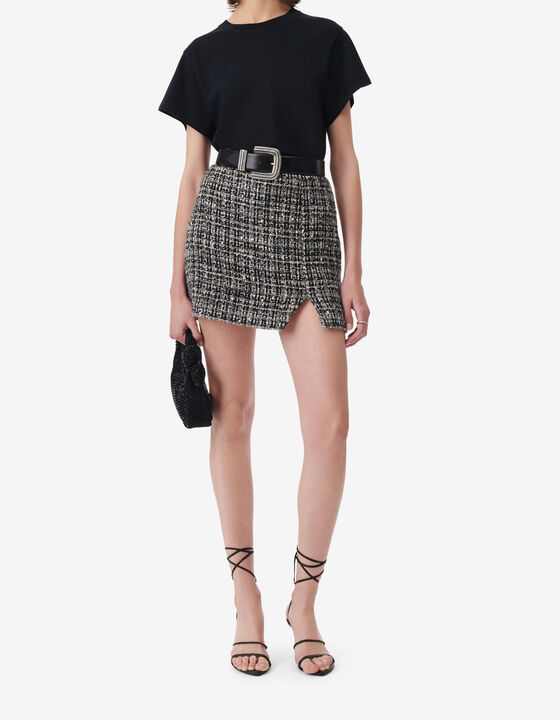 BRYAN TWEED SHORT SKIRT
